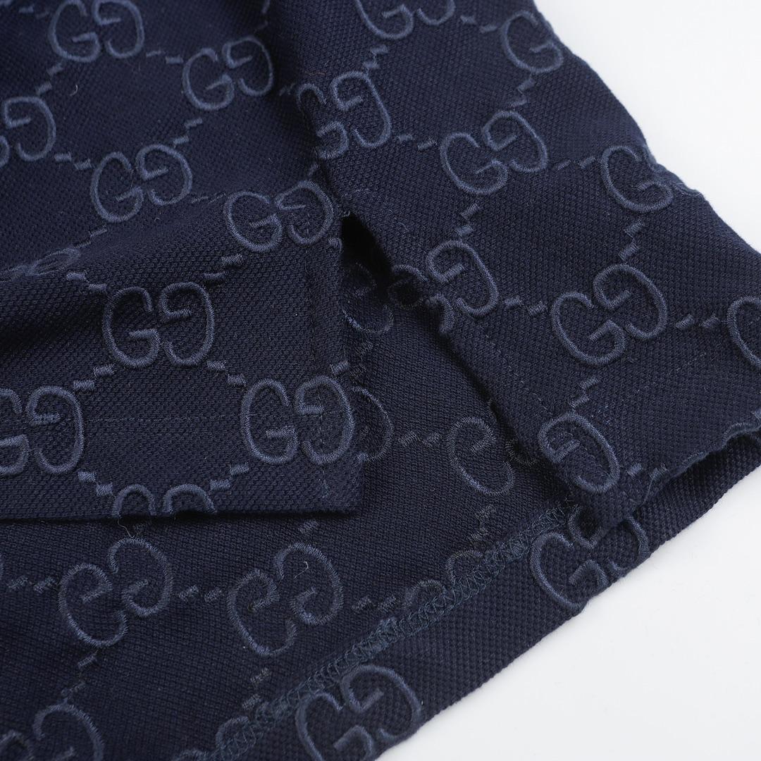 Gucci Cotton polo shirt with GG Embroidery - EUR FASHION