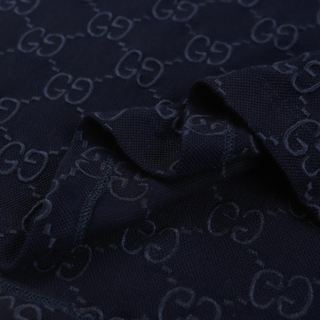 Gucci Cotton polo shirt with GG Embroidery - EUR FASHION