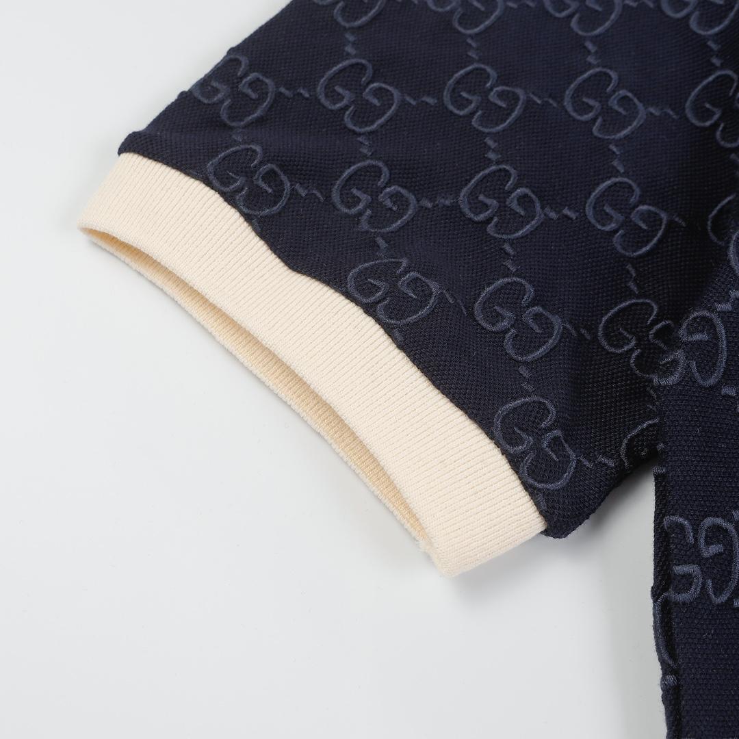 Gucci Cotton polo shirt with GG Embroidery - EUR FASHION