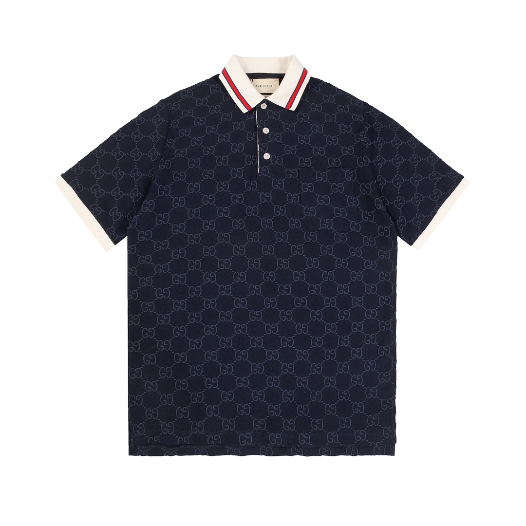 Gucci Cotton polo shirt with GG Embroidery - EUR FASHION