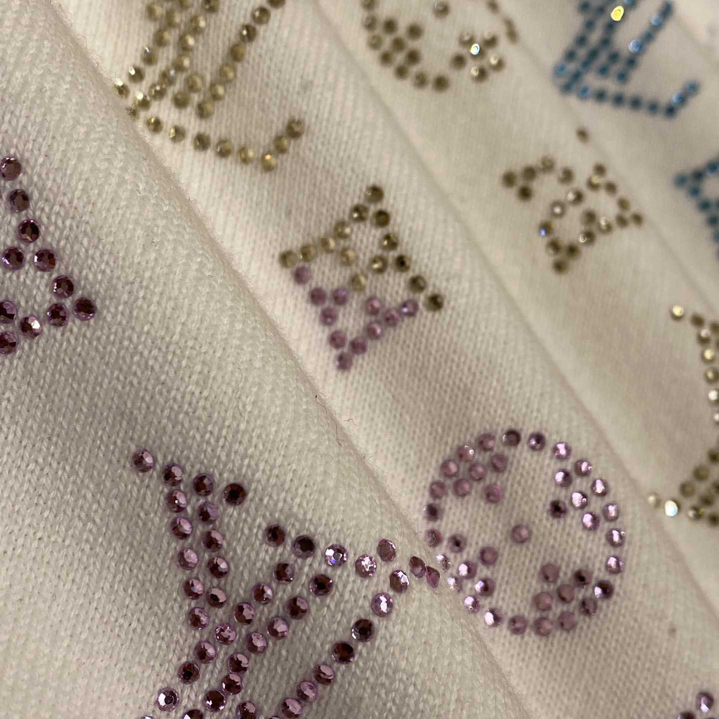 Louis Vuitton Monogram Gradient Embellished Short-Sleeved Crewneck  1AGTLD - EUR FASHION