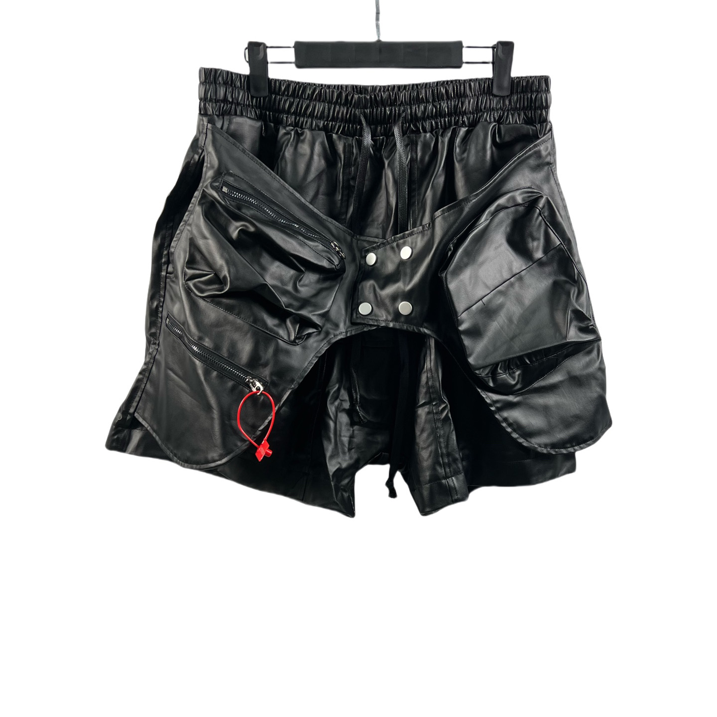 Vujade Brushed Wax Black Coating Corts Cargo Shorts - EUR FASHION