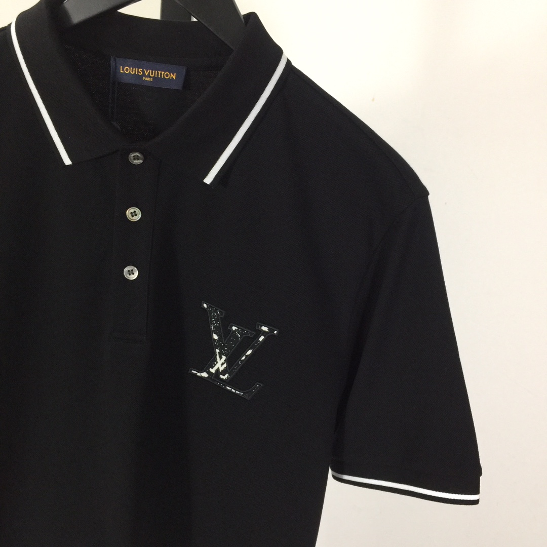 Louis Vuitton Short-Sleeved Cotton Polo Shirt    - EUR FASHION