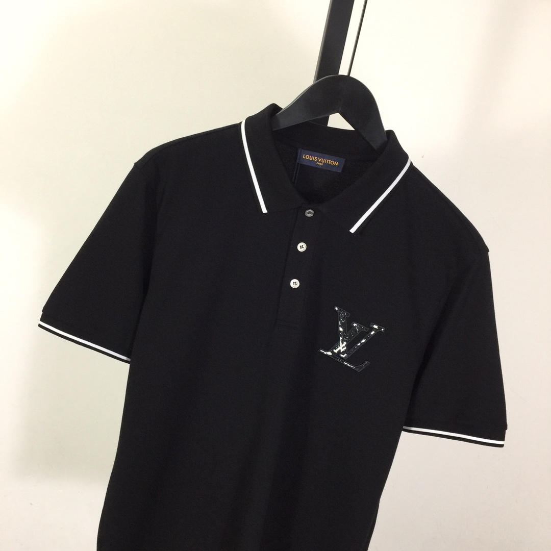 Louis Vuitton Short-Sleeved Cotton Polo Shirt    - EUR FASHION