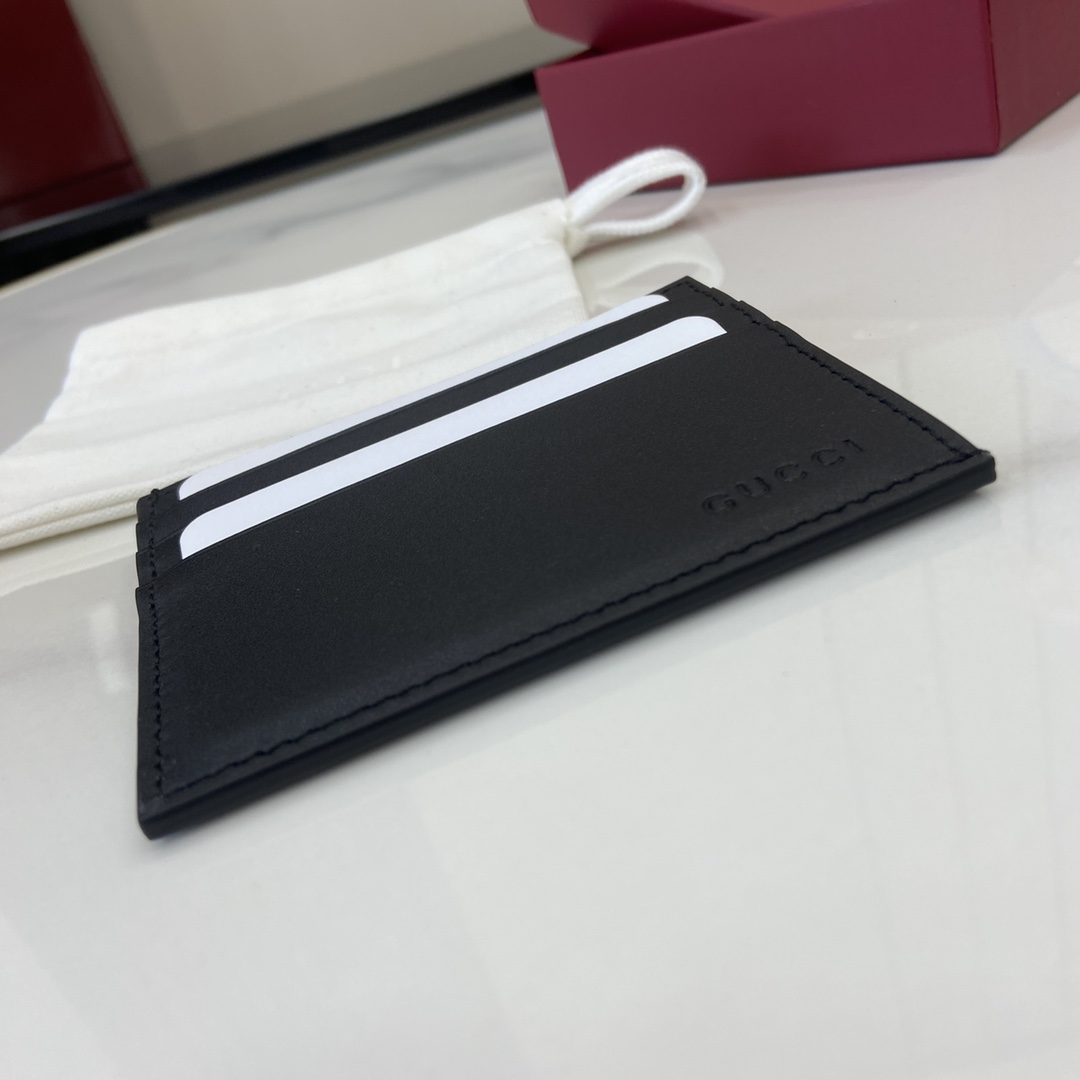 Gucci GG Emblem Embossed Card Case - EUR FASHION