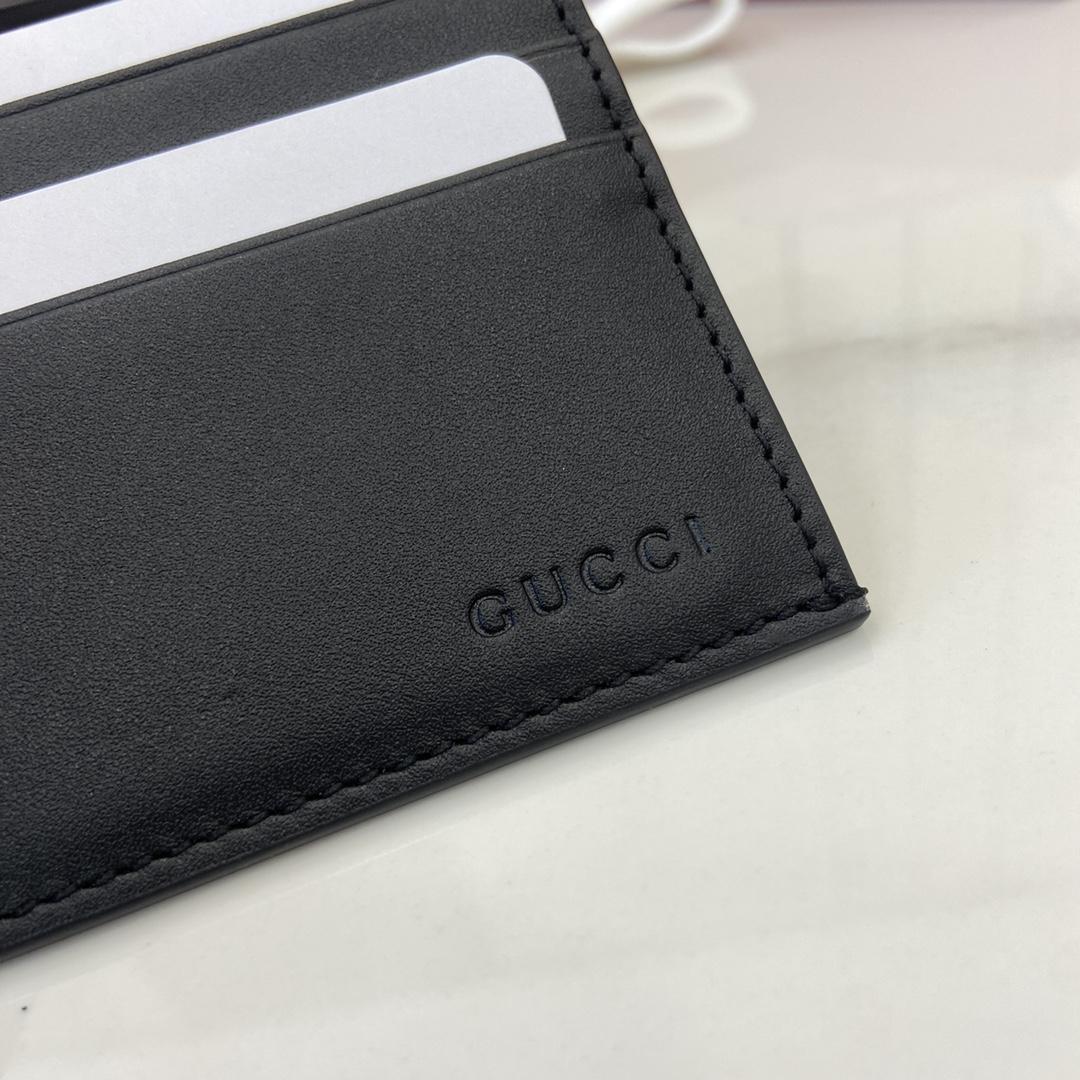 Gucci GG Emblem Embossed Card Case - EUR FASHION