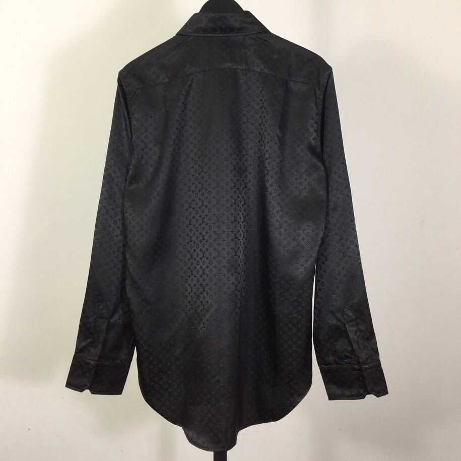 Louis Vuitton Monogram Long-Sleeved Silk Shirt   1AFWGJ - EUR FASHION