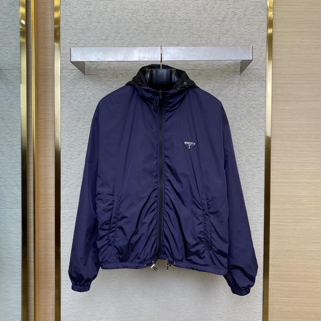 Prada Re-Nylon Reversible Hooded Jacket - EUR FASHION