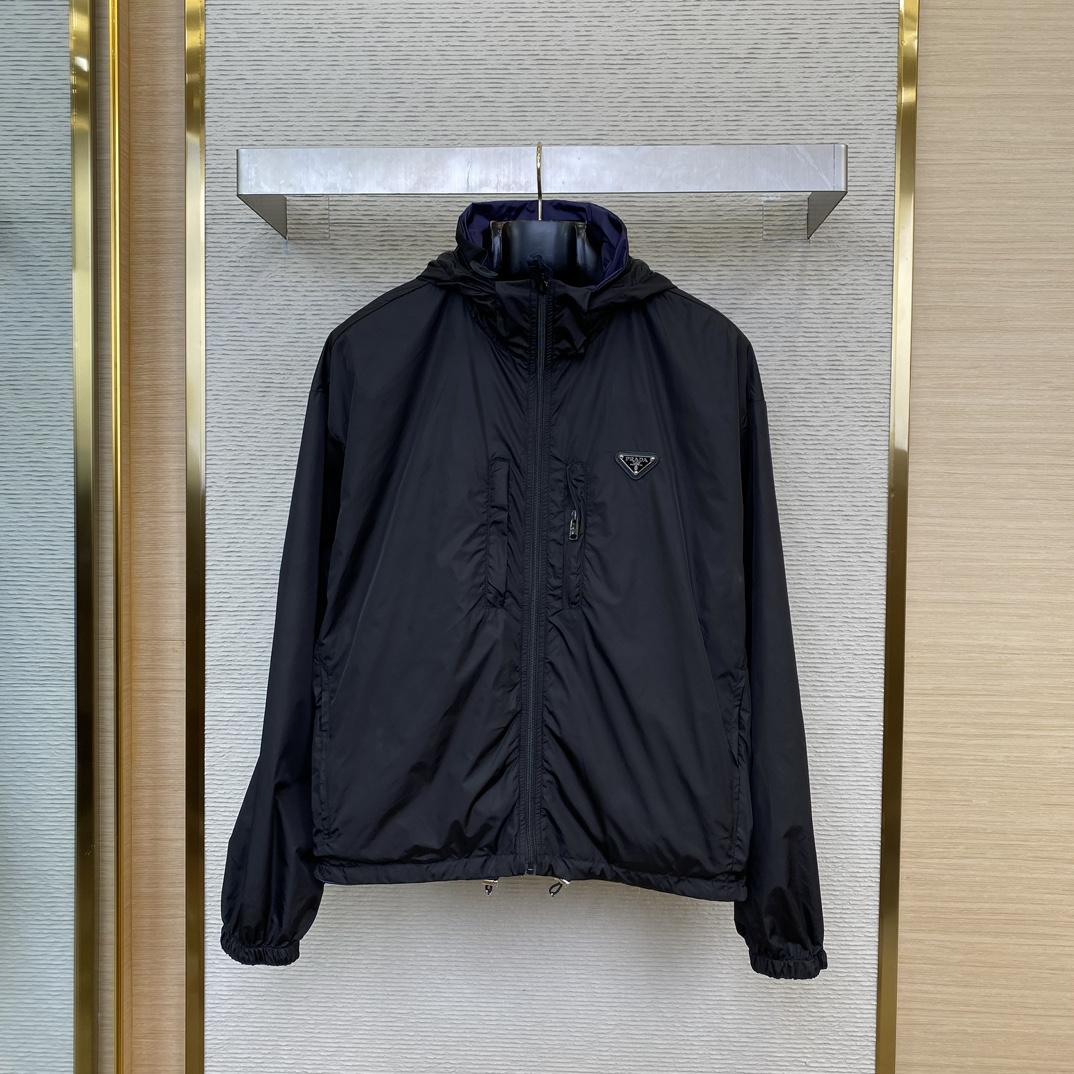 Prada Re-Nylon Reversible Hooded Jacket - EUR FASHION