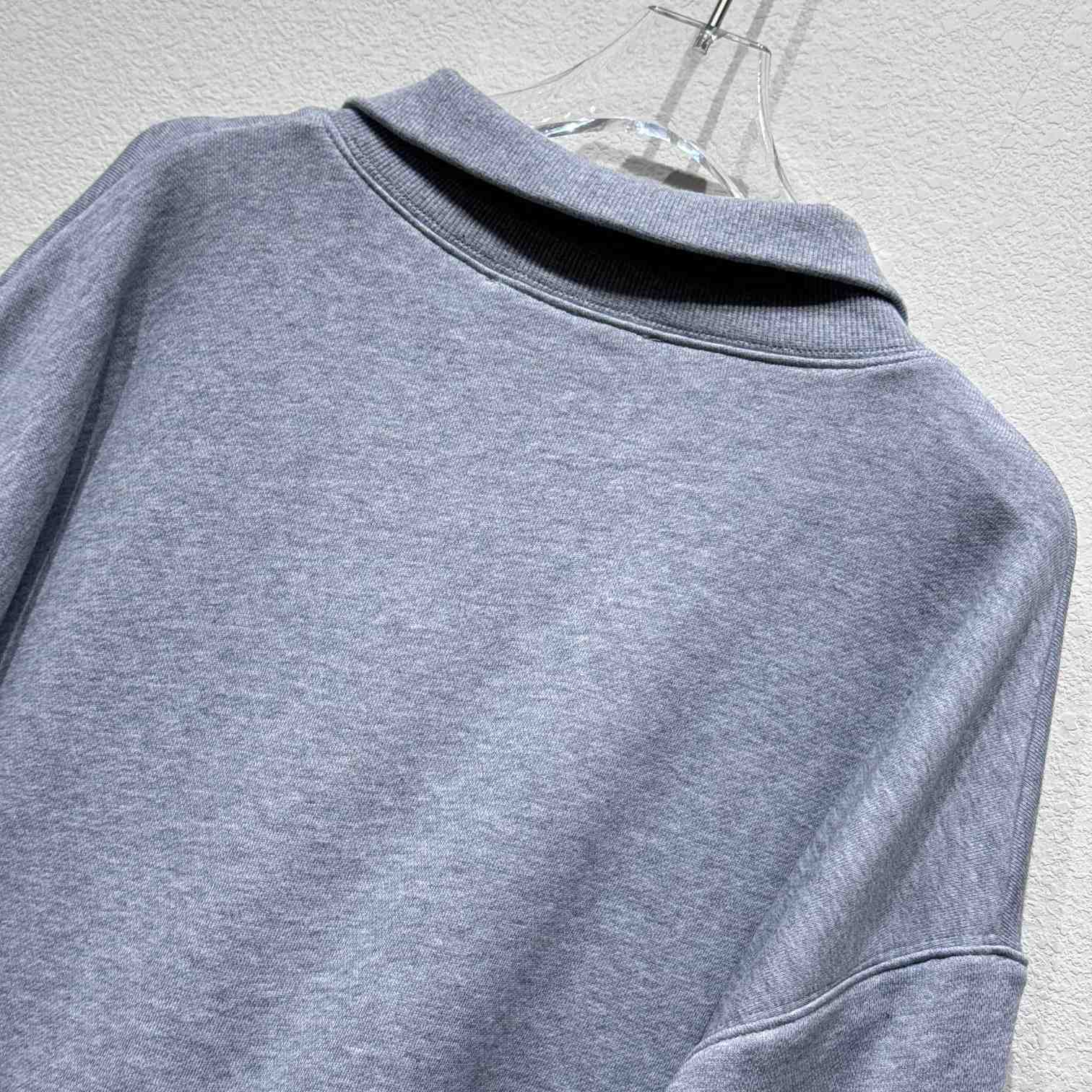 Miu Miu Cotton Fleece Zipper Sweatshirt - EUR FASHION