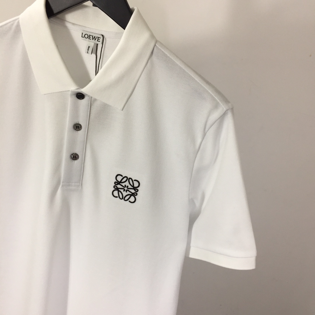Loewe Logo Cotton Polo Shirt - EUR FASHION