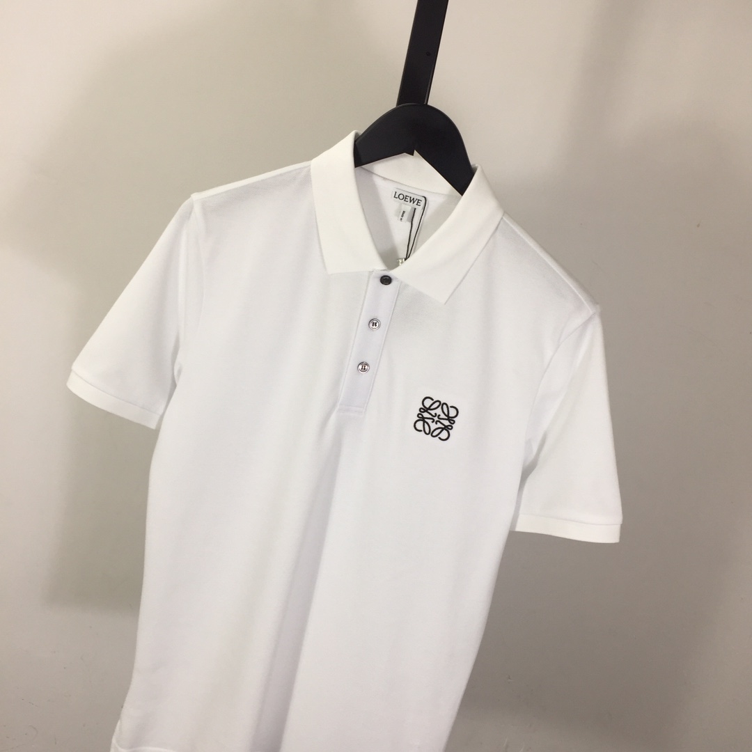 Loewe Logo Cotton Polo Shirt - EUR FASHION