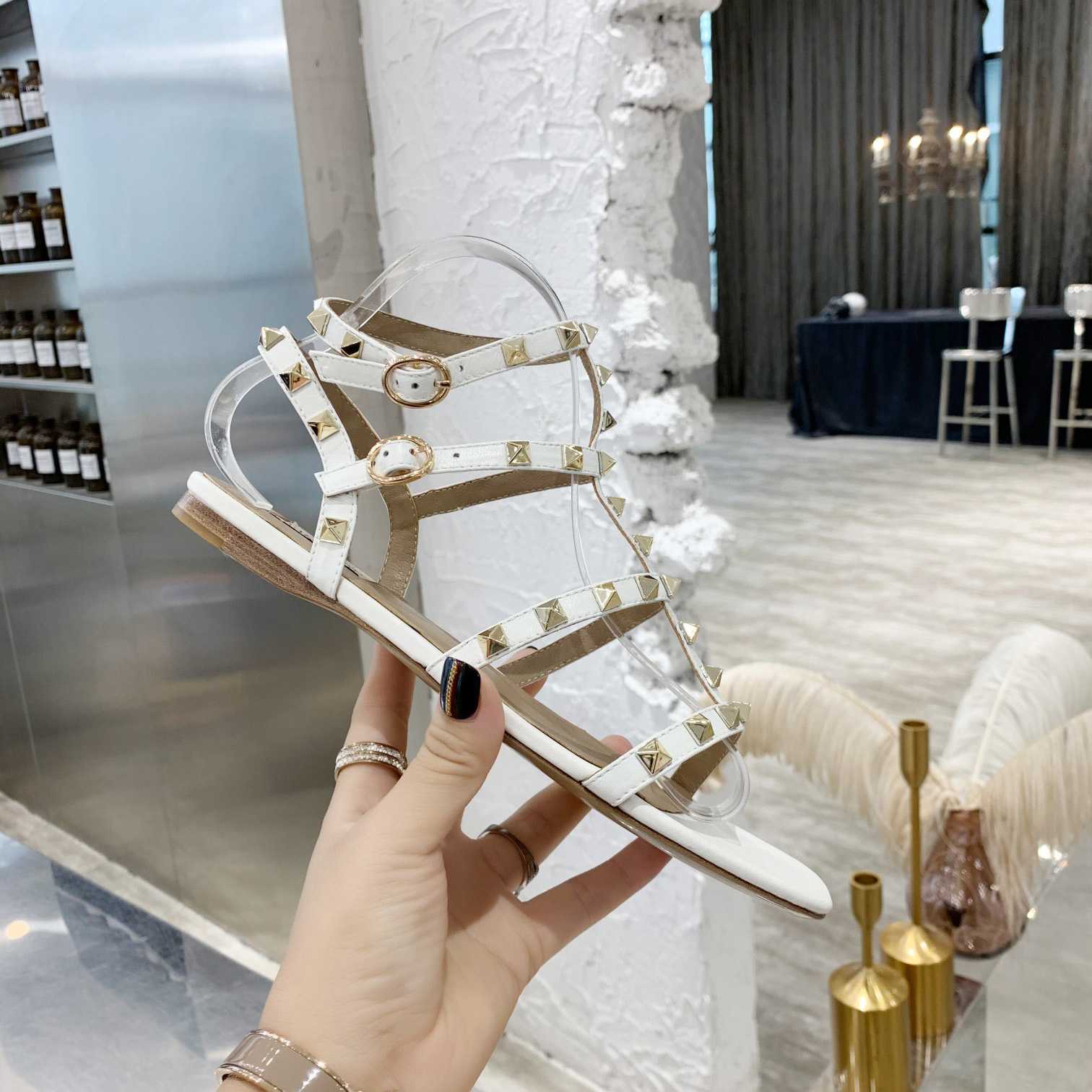 Valenti Garavani Rockstud Caged-straps Sandals - EUR FASHION