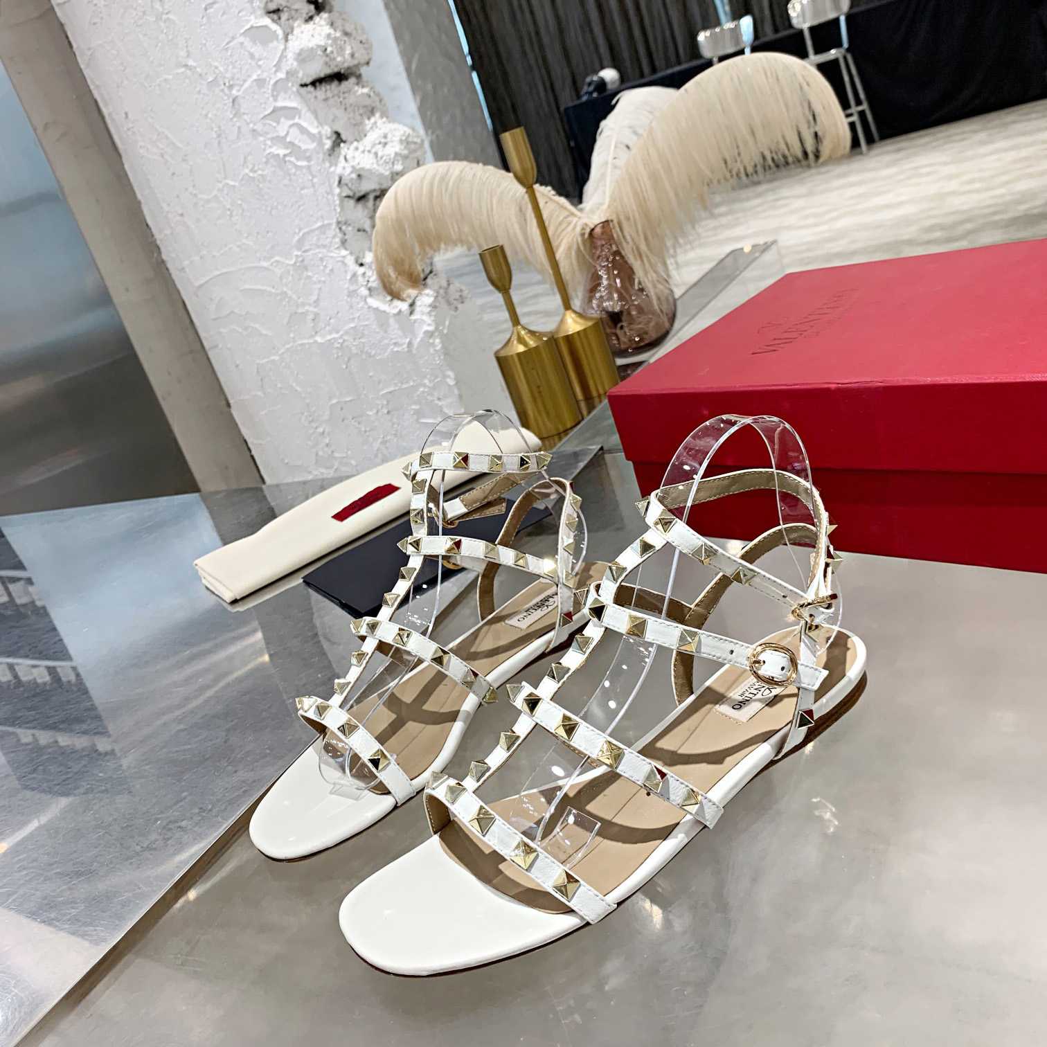 Valenti Garavani Rockstud Caged-straps Sandals - EUR FASHION