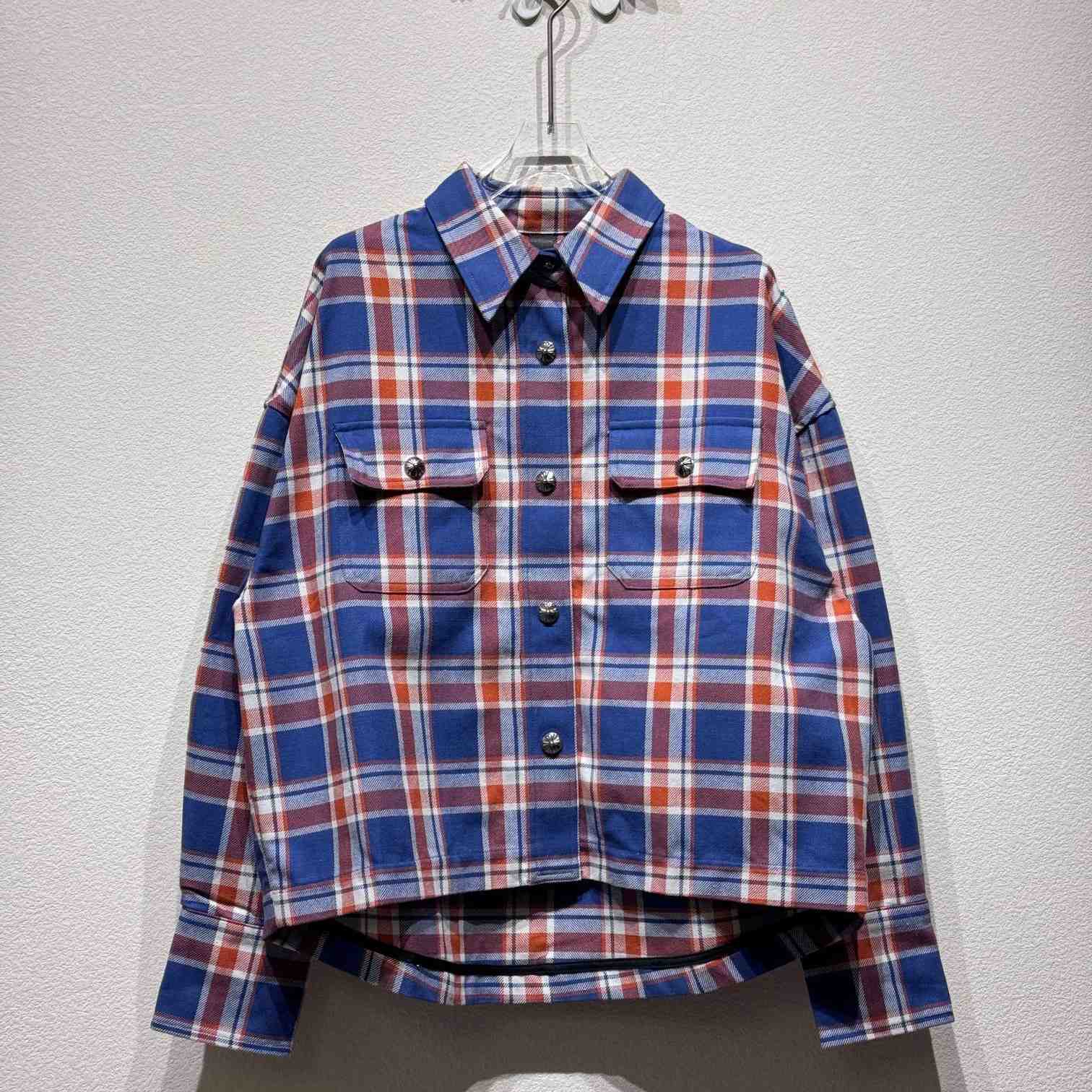 Chrome Hearts Sleeve Print Flannel Shirt - EUR FASHION