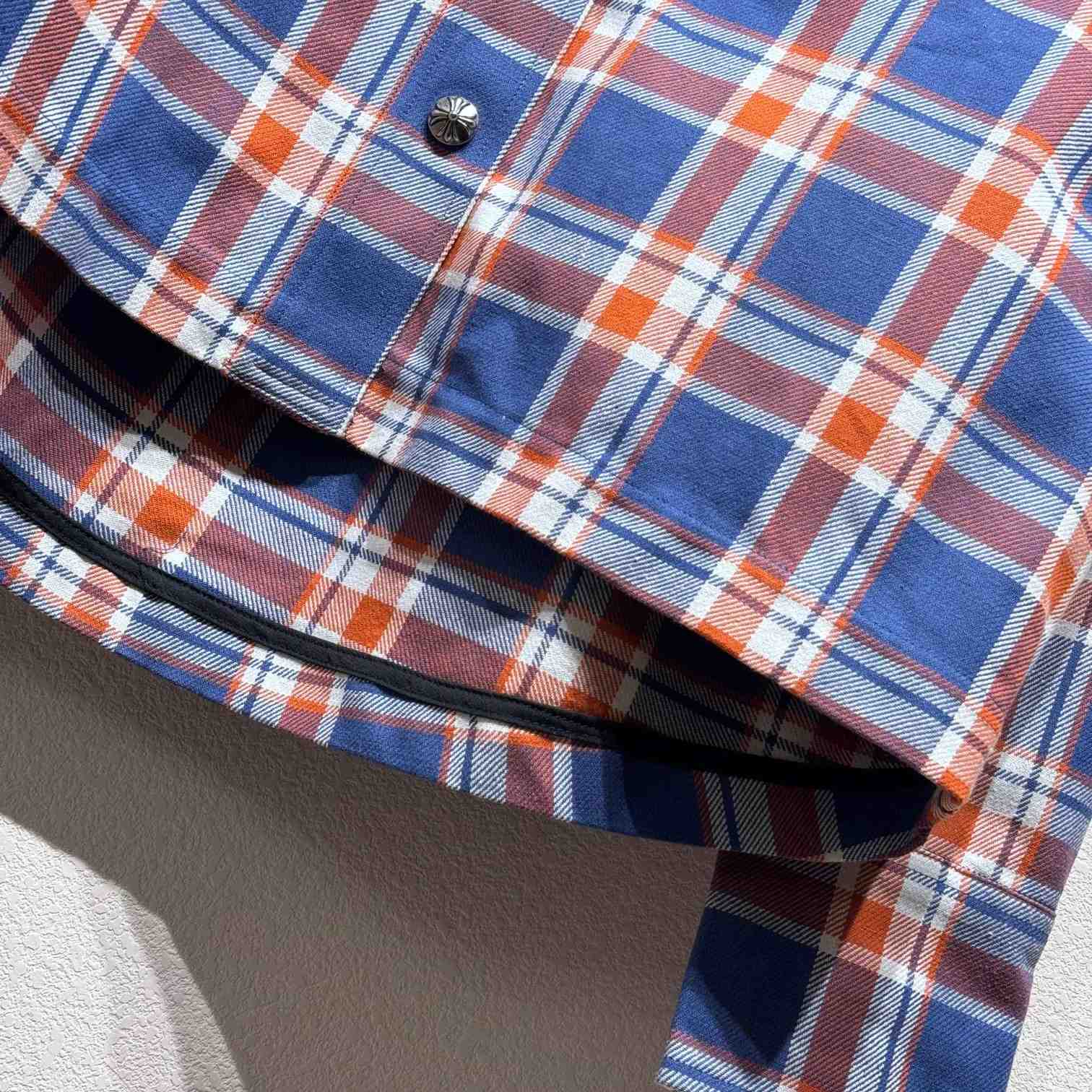 Chrome Hearts Sleeve Print Flannel Shirt - EUR FASHION