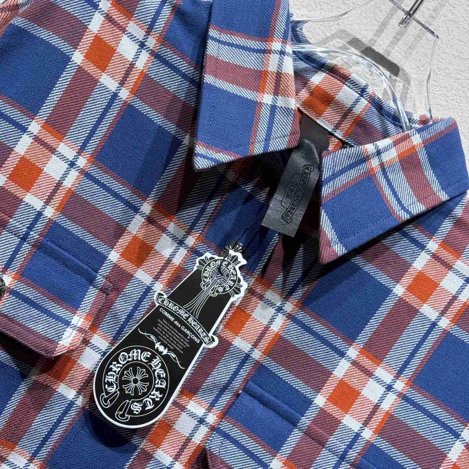 Chrome Hearts Sleeve Print Flannel Shirt - EUR FASHION