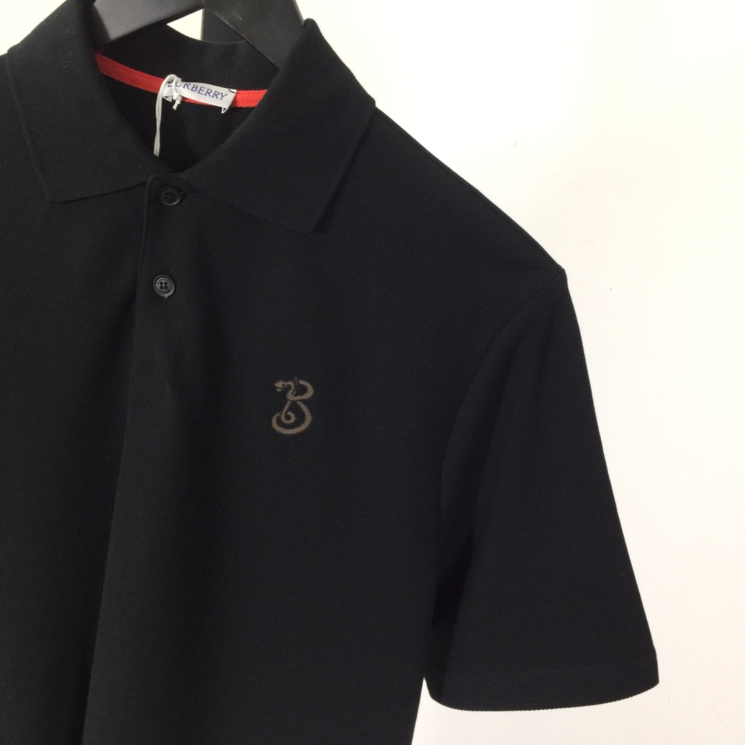 Burberry B Snake Cotton Polo Shirt - EUR FASHION