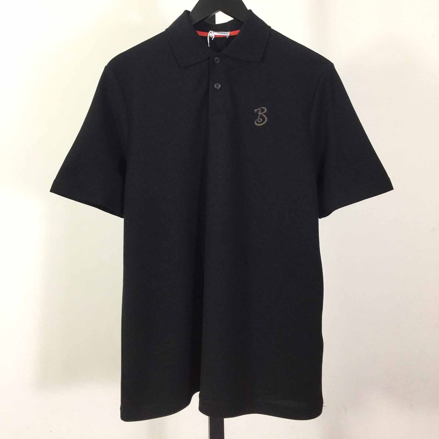 Burberry B Snake Cotton Polo Shirt - EUR FASHION