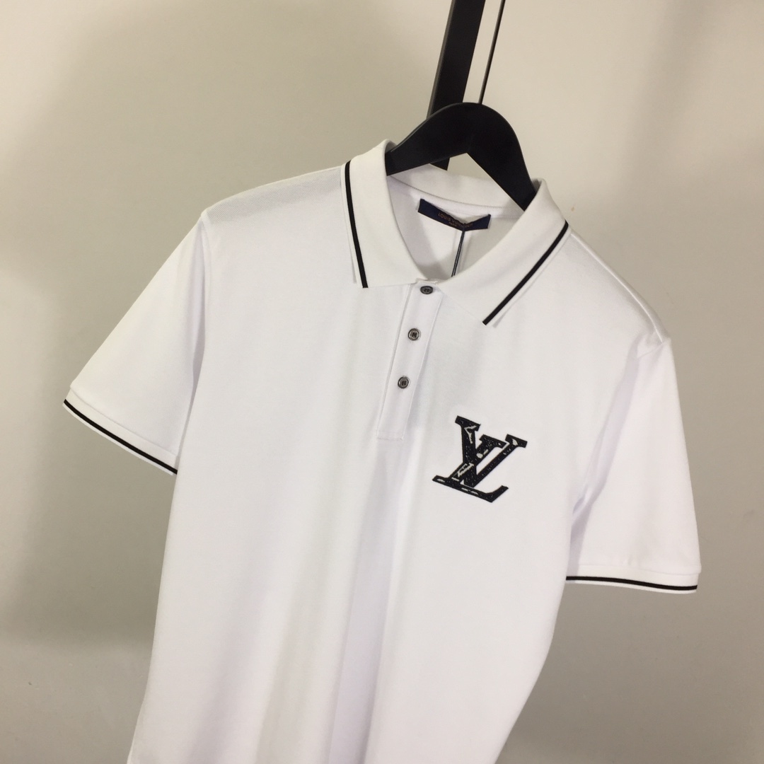 Louis Vuitton Short-Sleeved Cotton Polo Shirt    - EUR FASHION