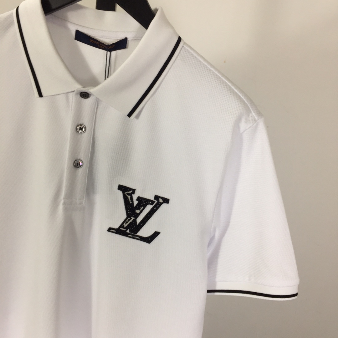 Louis Vuitton Short-Sleeved Cotton Polo Shirt    - EUR FASHION