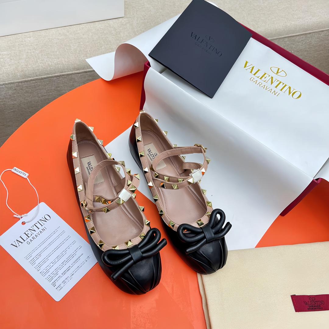 Valenti Rockstud Ballerinas - EUR FASHION