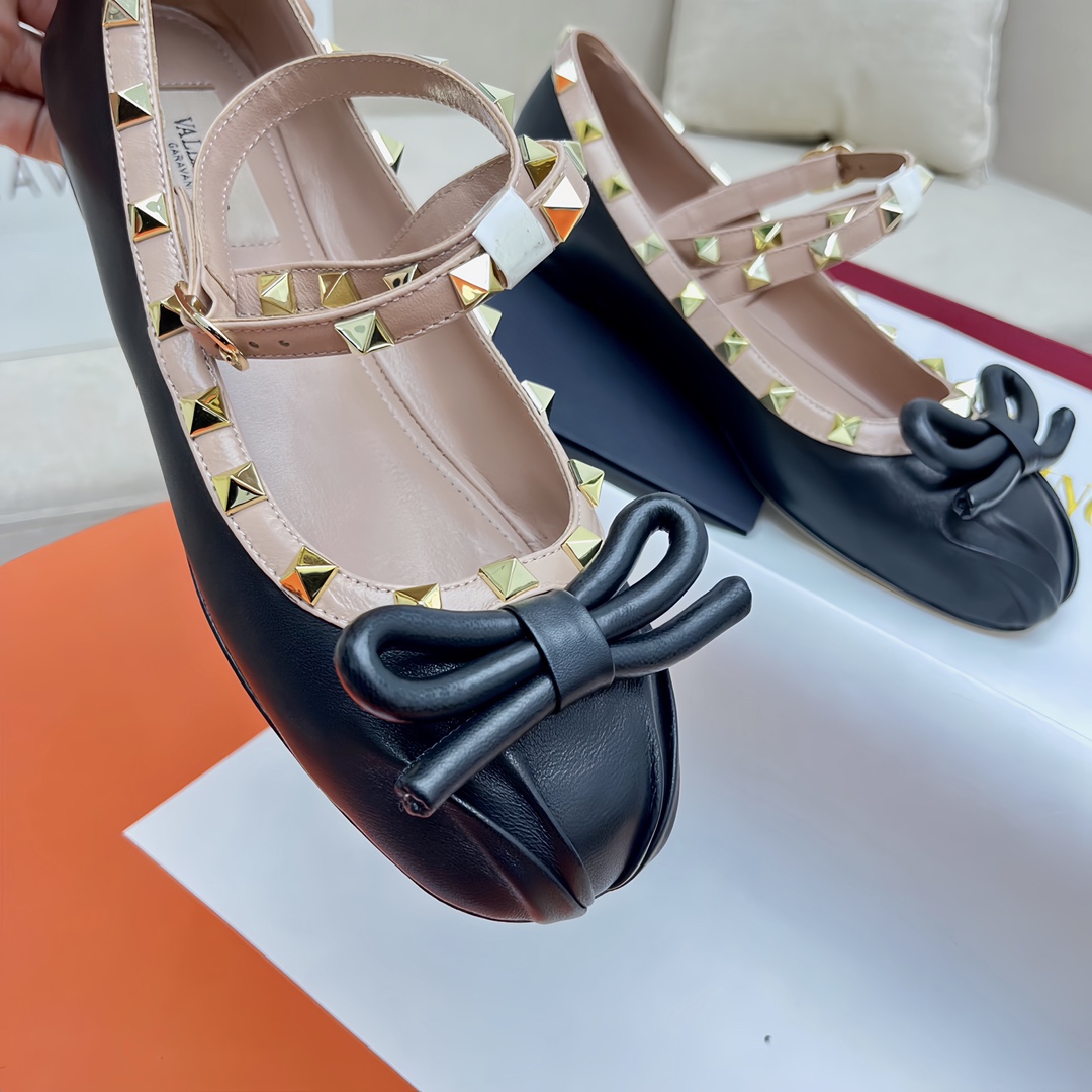 Valenti Rockstud Ballerinas - EUR FASHION