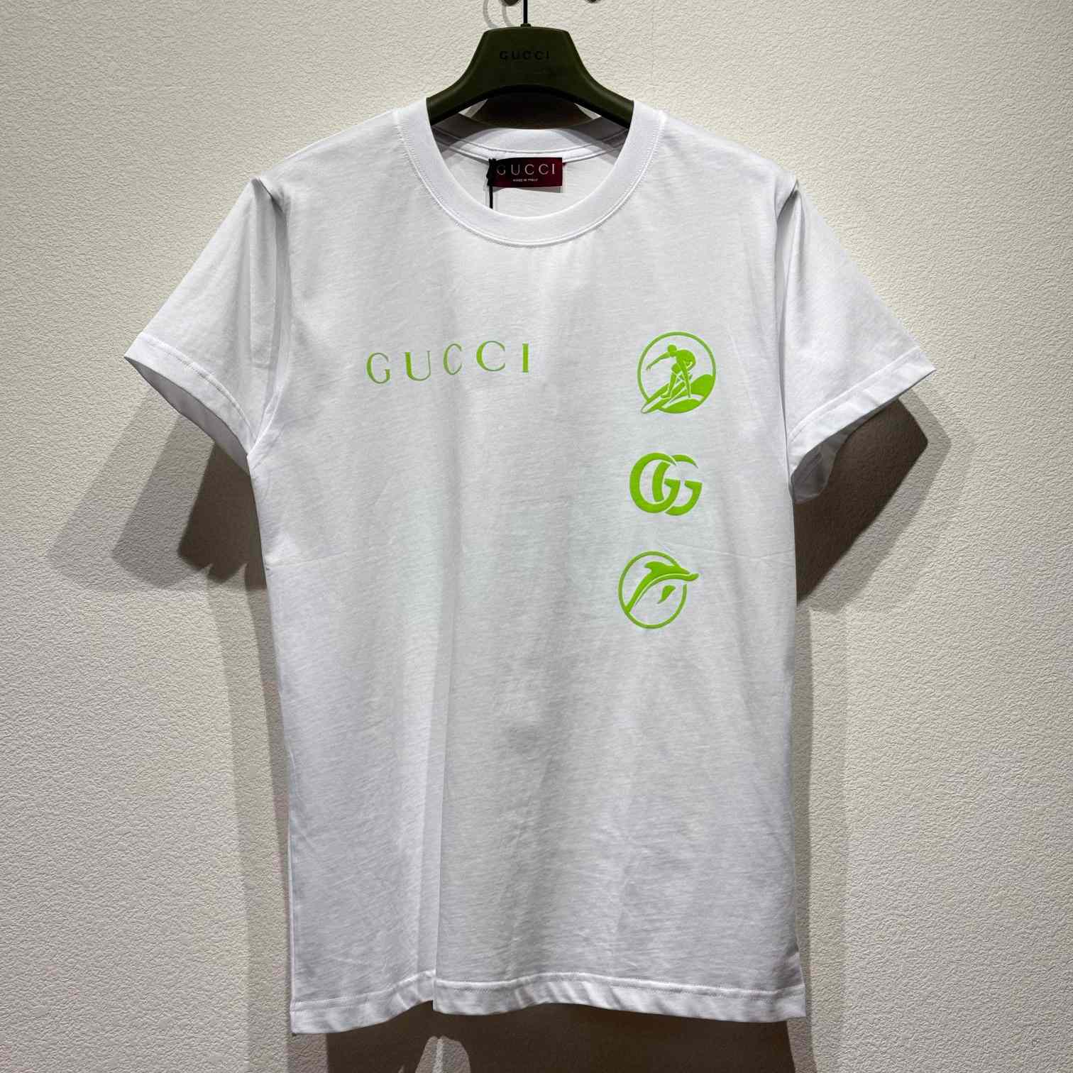 Gucci Printed Cotton Jersey T-shirt - EUR FASHION
