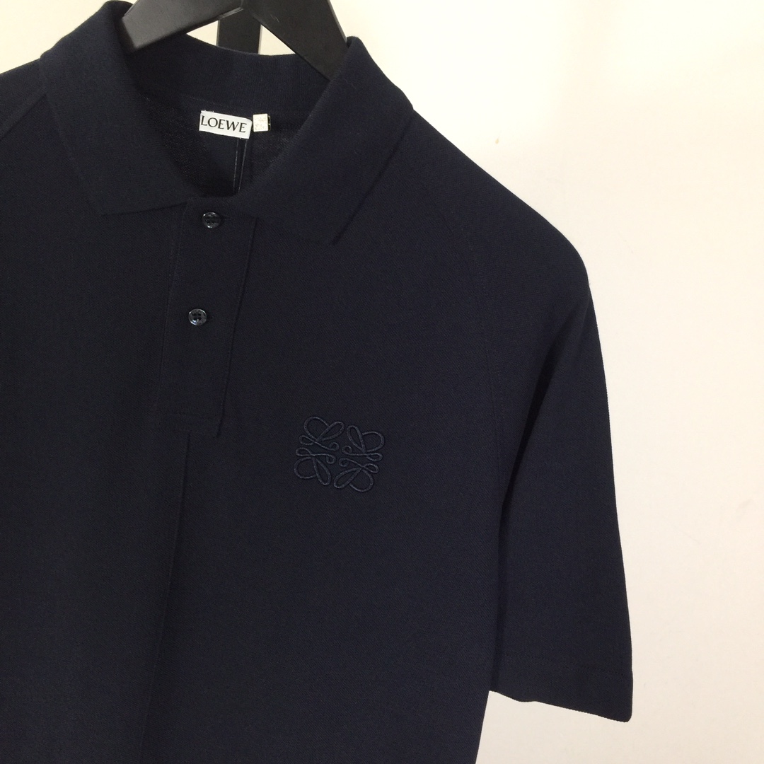 Loewe Logo Cotton Polo Shirt - EUR FASHION