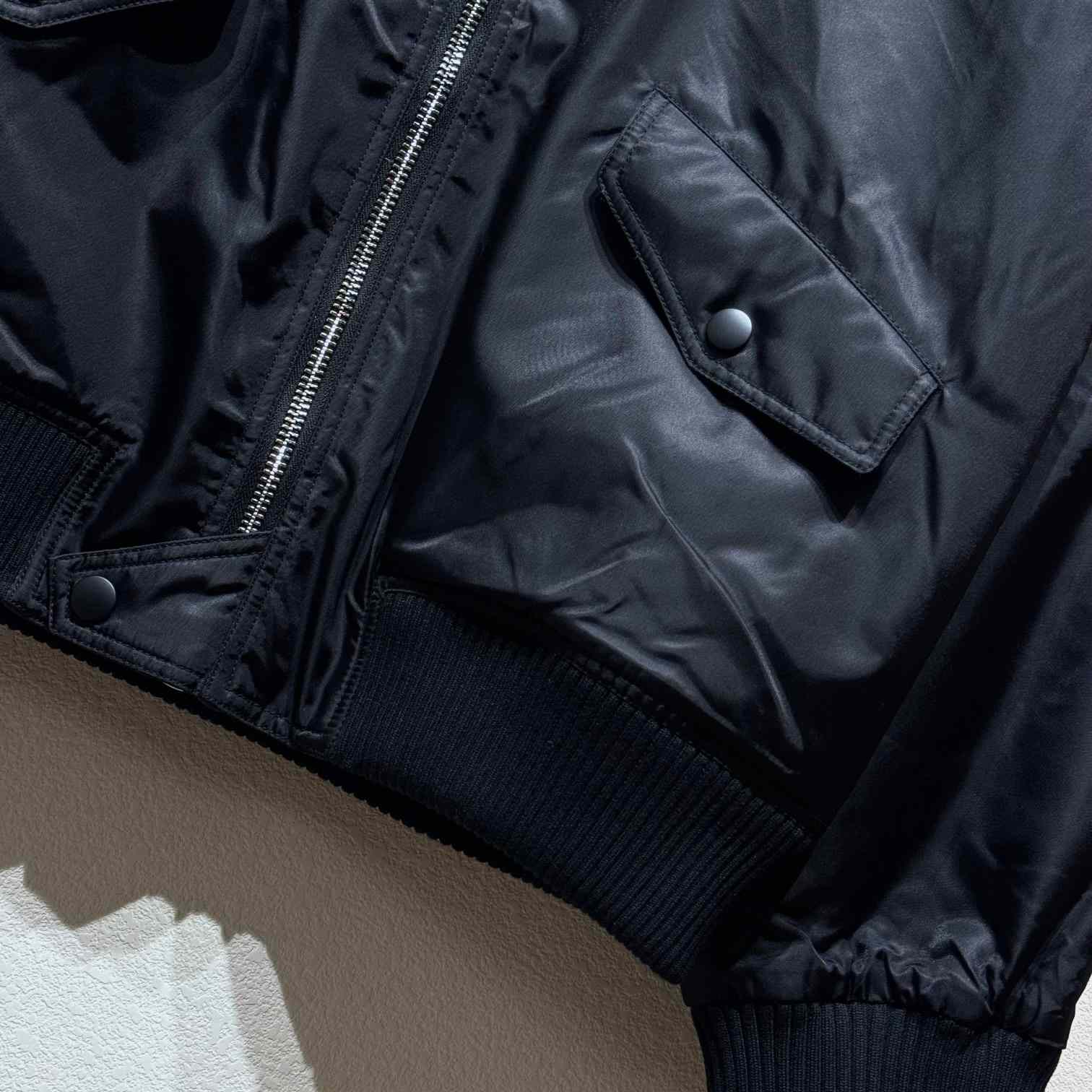 Prada Triangle-Logo Zipped Bomber Jacket  - EUR FASHION