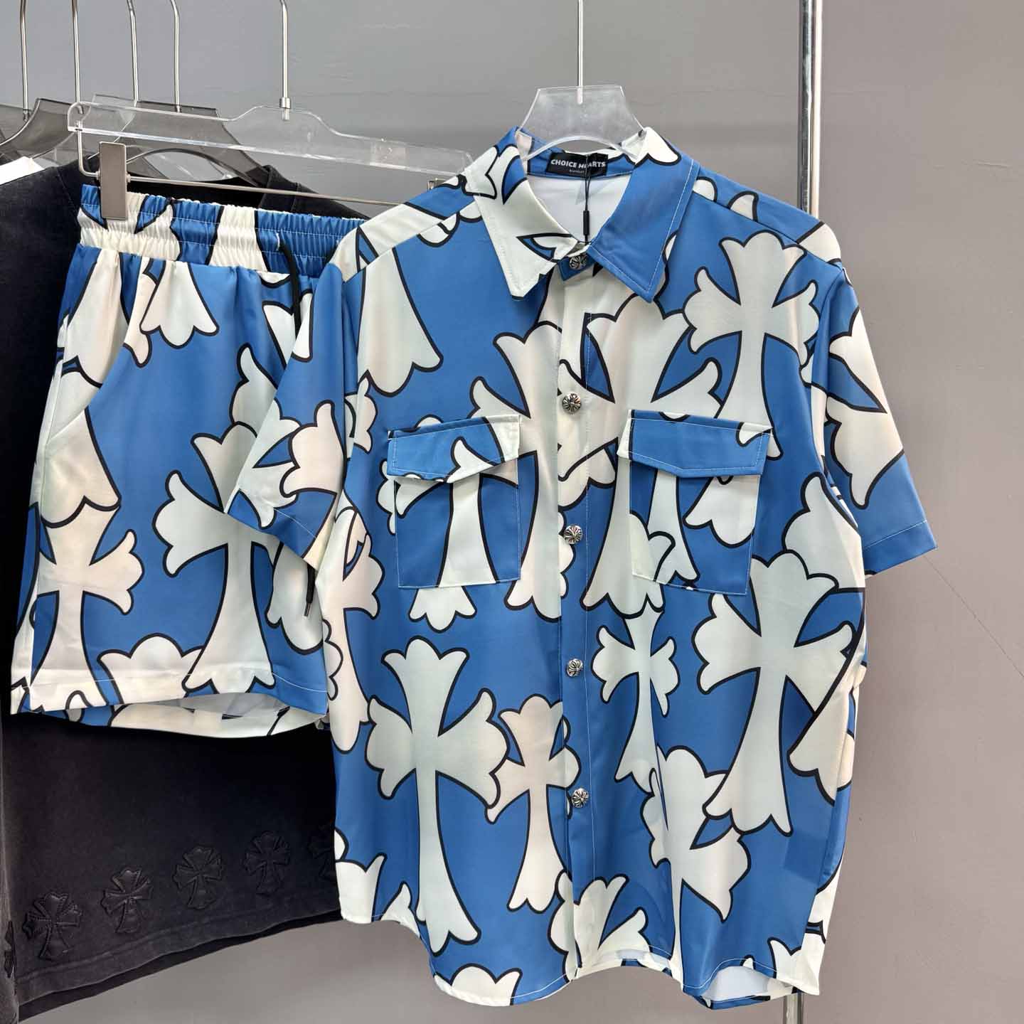 Chrome Heart Shirt & Shorts - EUR FASHION