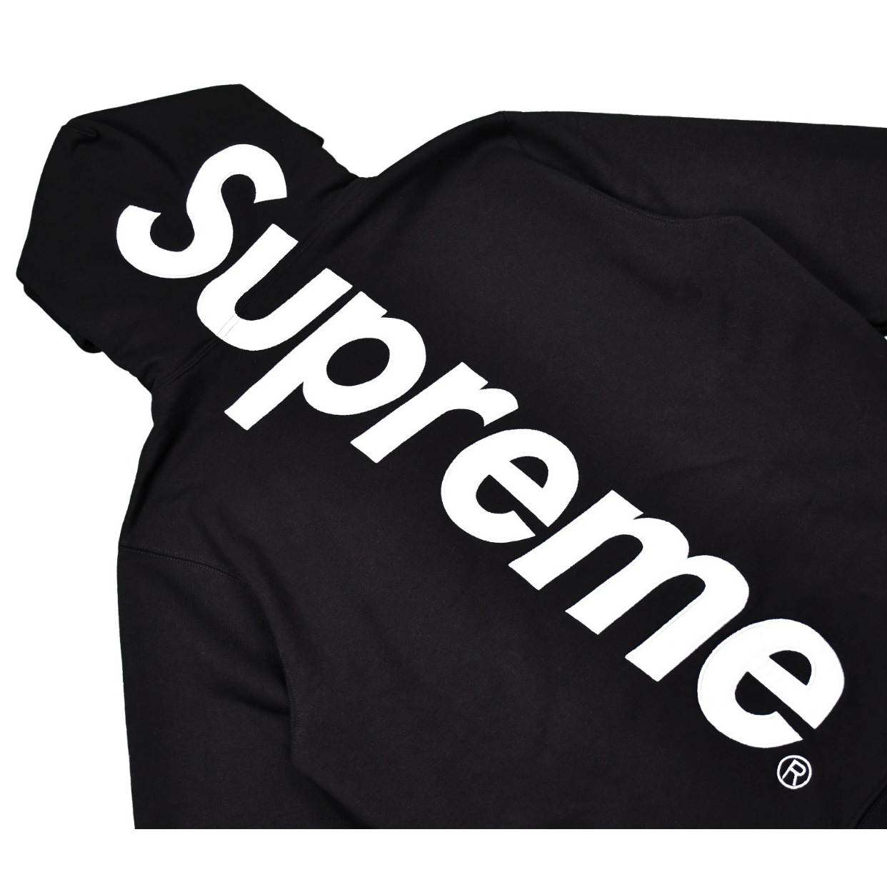Supreme Satin Appliqué Hooded Sweatshirt - EUR FASHION