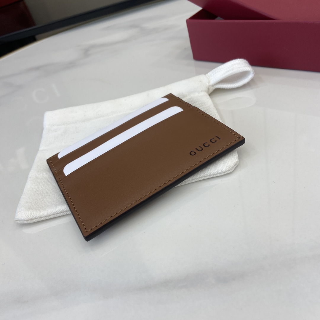 Gucci GG Emblem Embossed Card Case - EUR FASHION