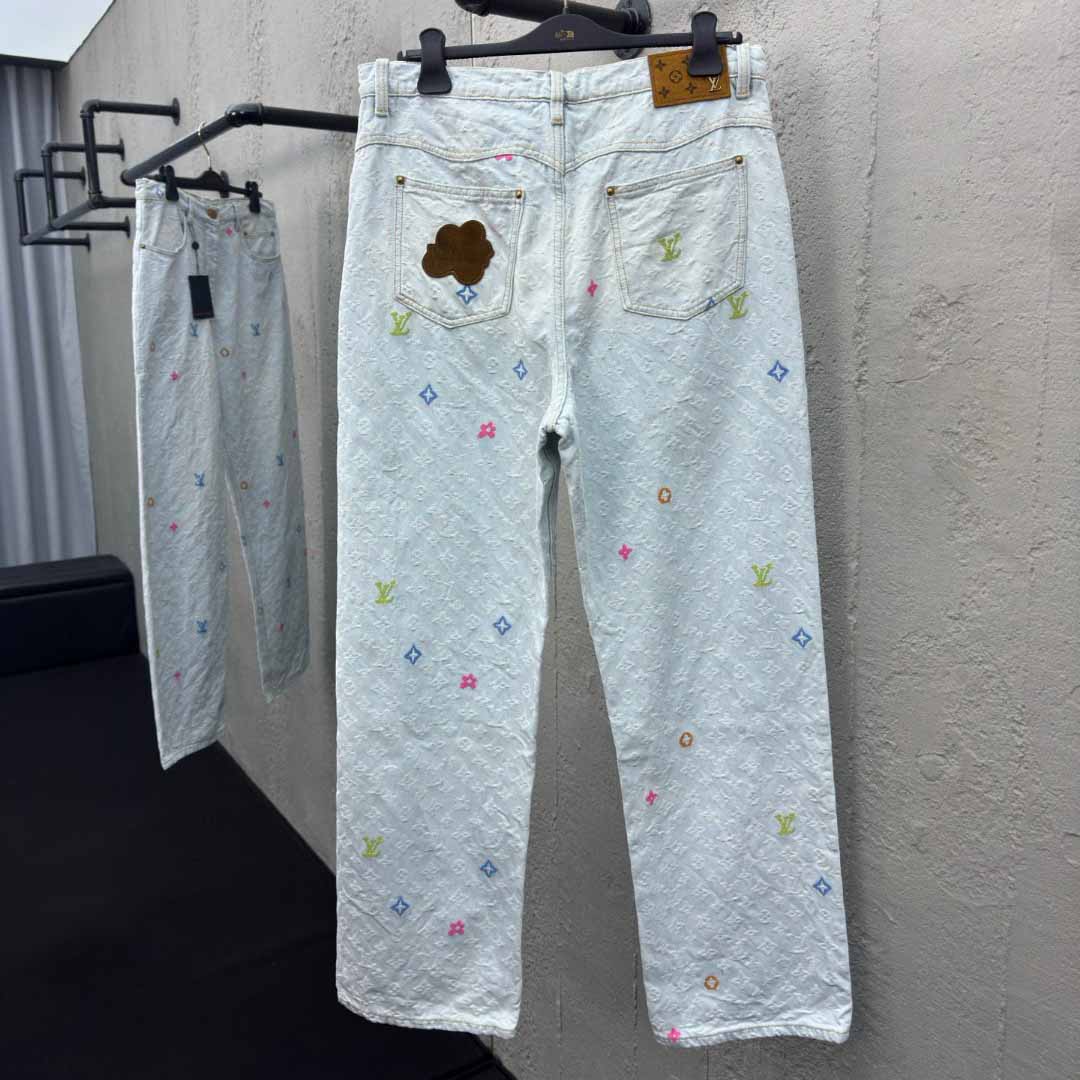 Louis Vuitton x Tyler The Creator Monogram Dnim Pants - EUR FASHION