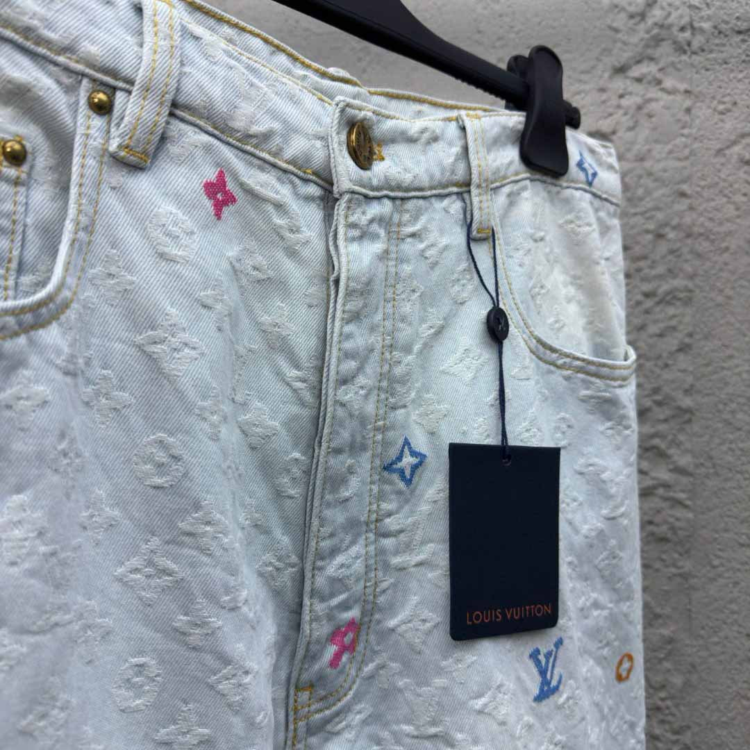 Louis Vuitton x Tyler The Creator Monogram Dnim Pants - EUR FASHION