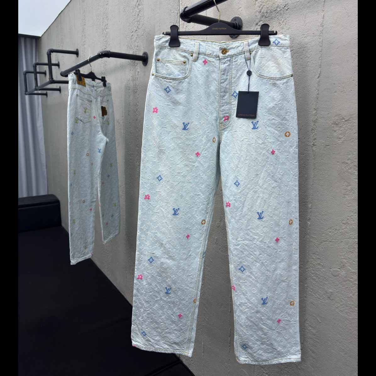 Louis Vuitton x Tyler The Creator Monogram Dnim Pants - EUR FASHION