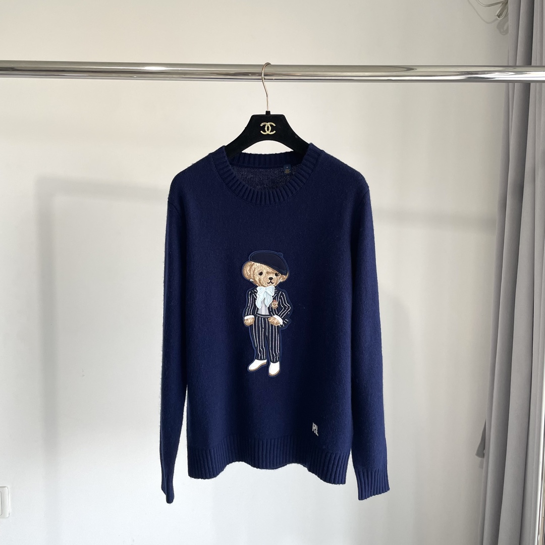 Ralph Lauren Cricket Polo Bear Silk Sweater - EUR FASHION