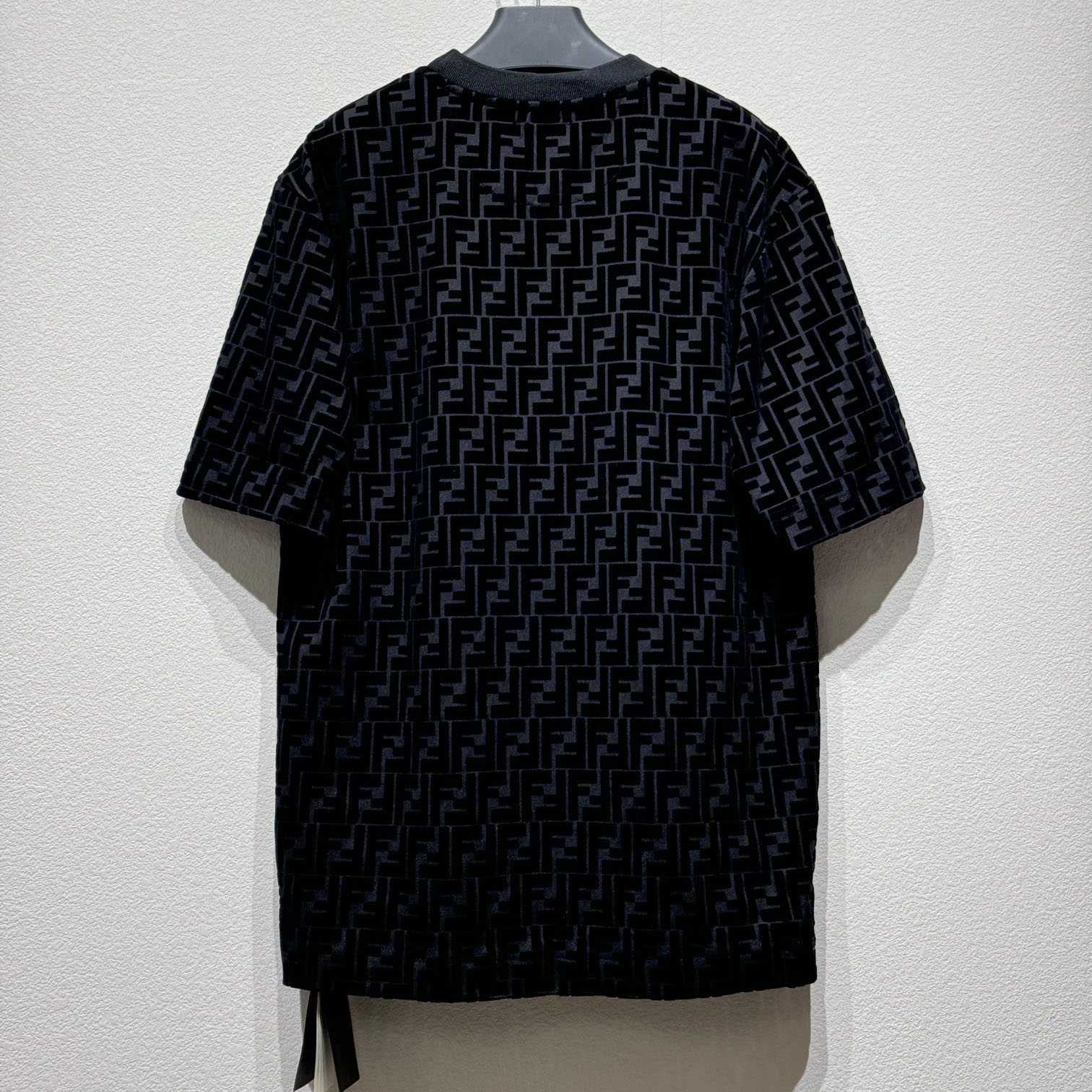 Fendi T-shirt In Black Piqué - EUR FASHION