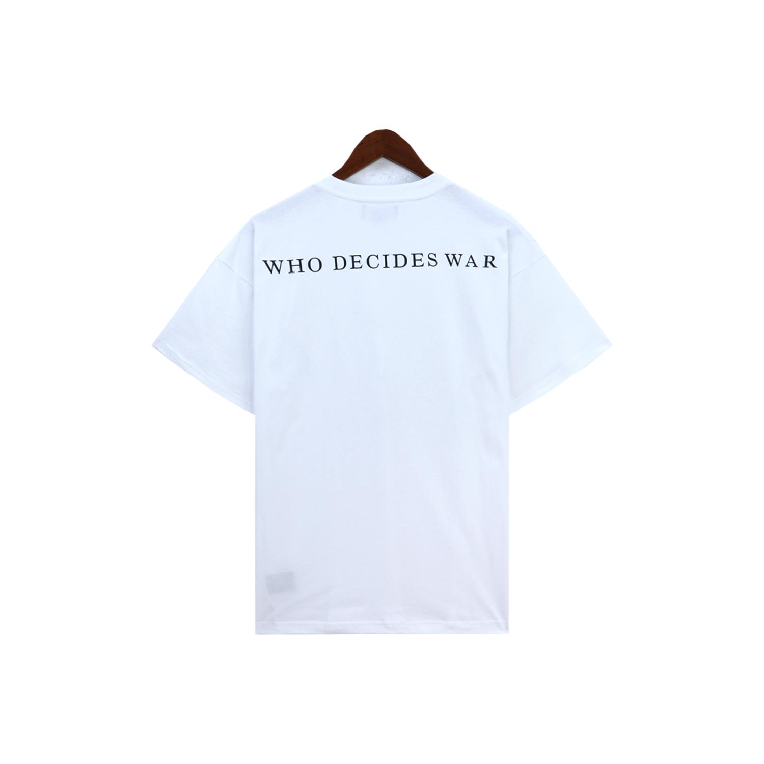 Who Decides War Duofly Jersey In White - EUR FASHION
