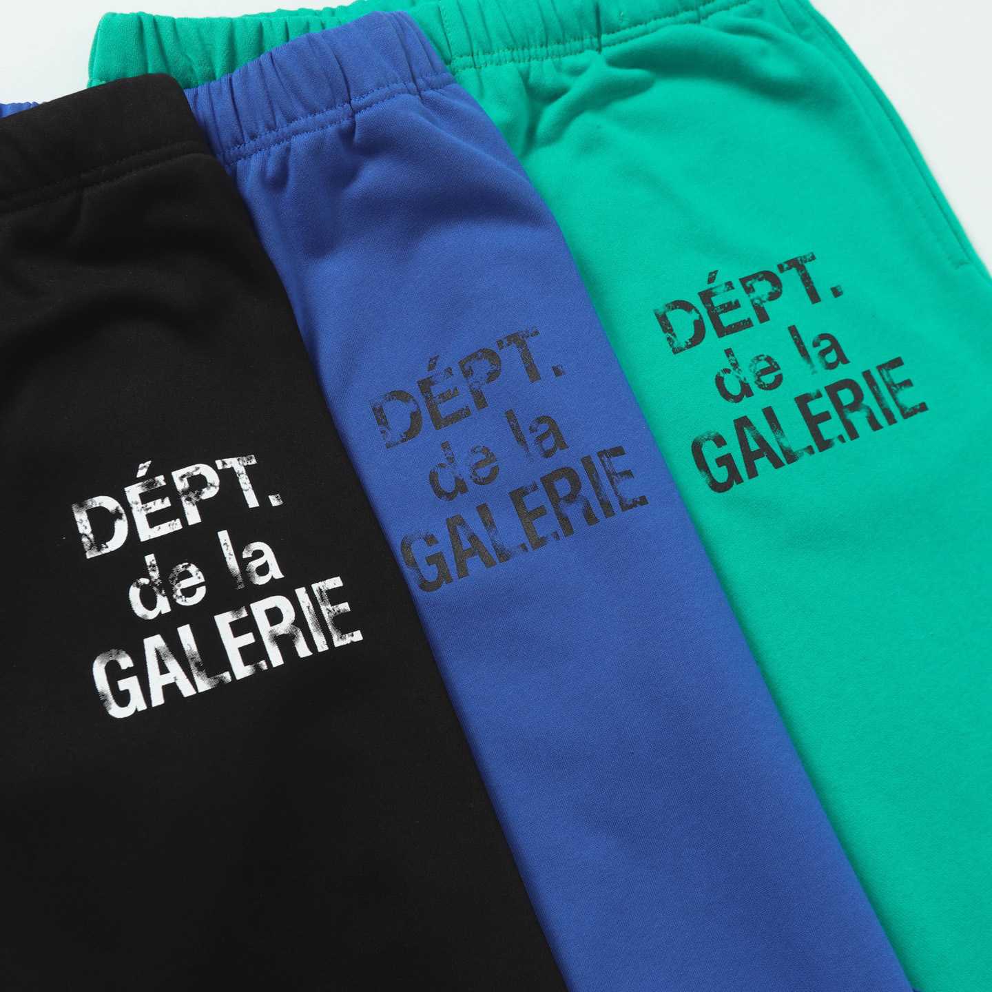 Gallery Dept. Flared Denim-Panelled Logo-Print Cotton-Jersey Sweatpants - EUR FASHION
