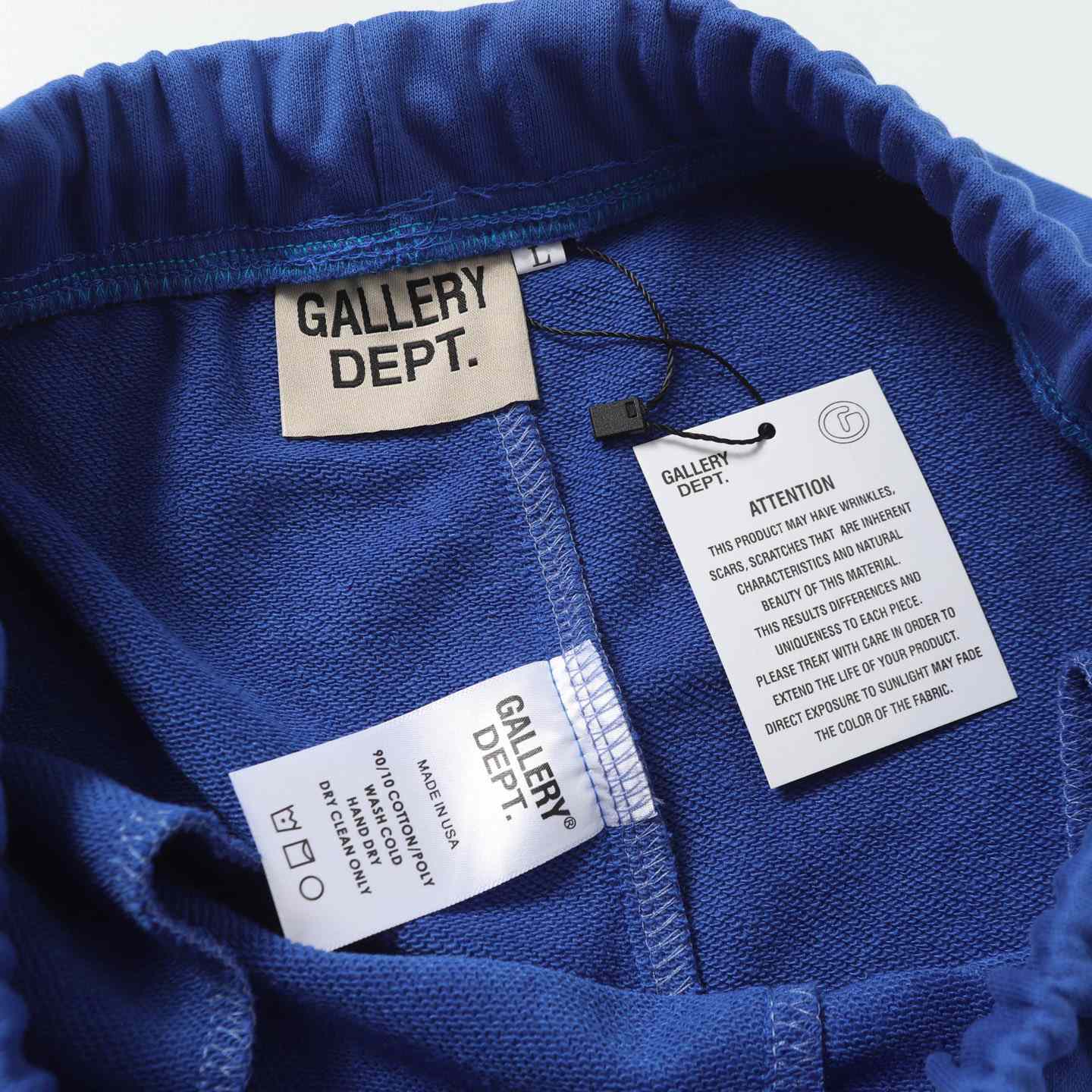 Gallery Dept. Flared Denim-Panelled Logo-Print Cotton-Jersey Sweatpants - EUR FASHION