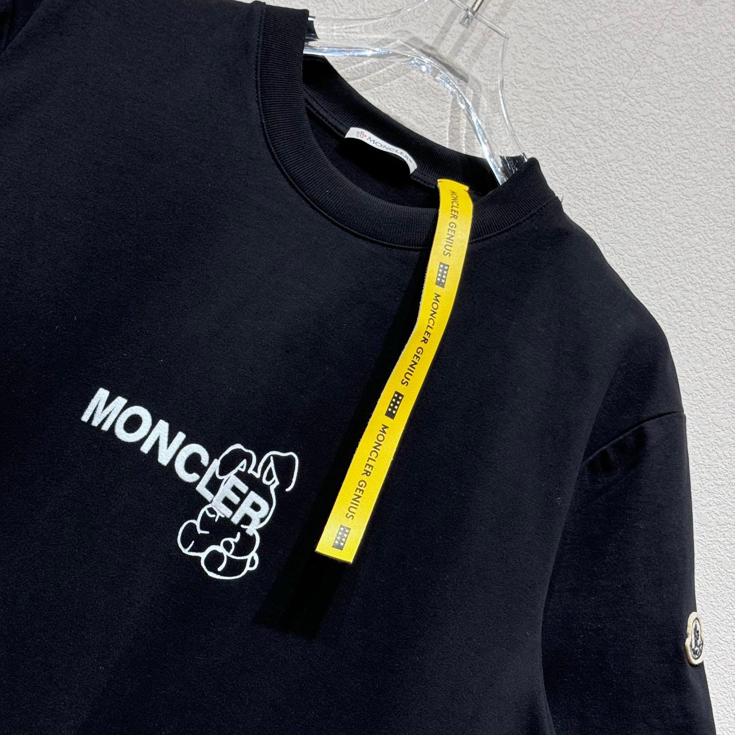 Moncler x FRGMT Cartoon Logo Cotton T-Shirt - EUR FASHION