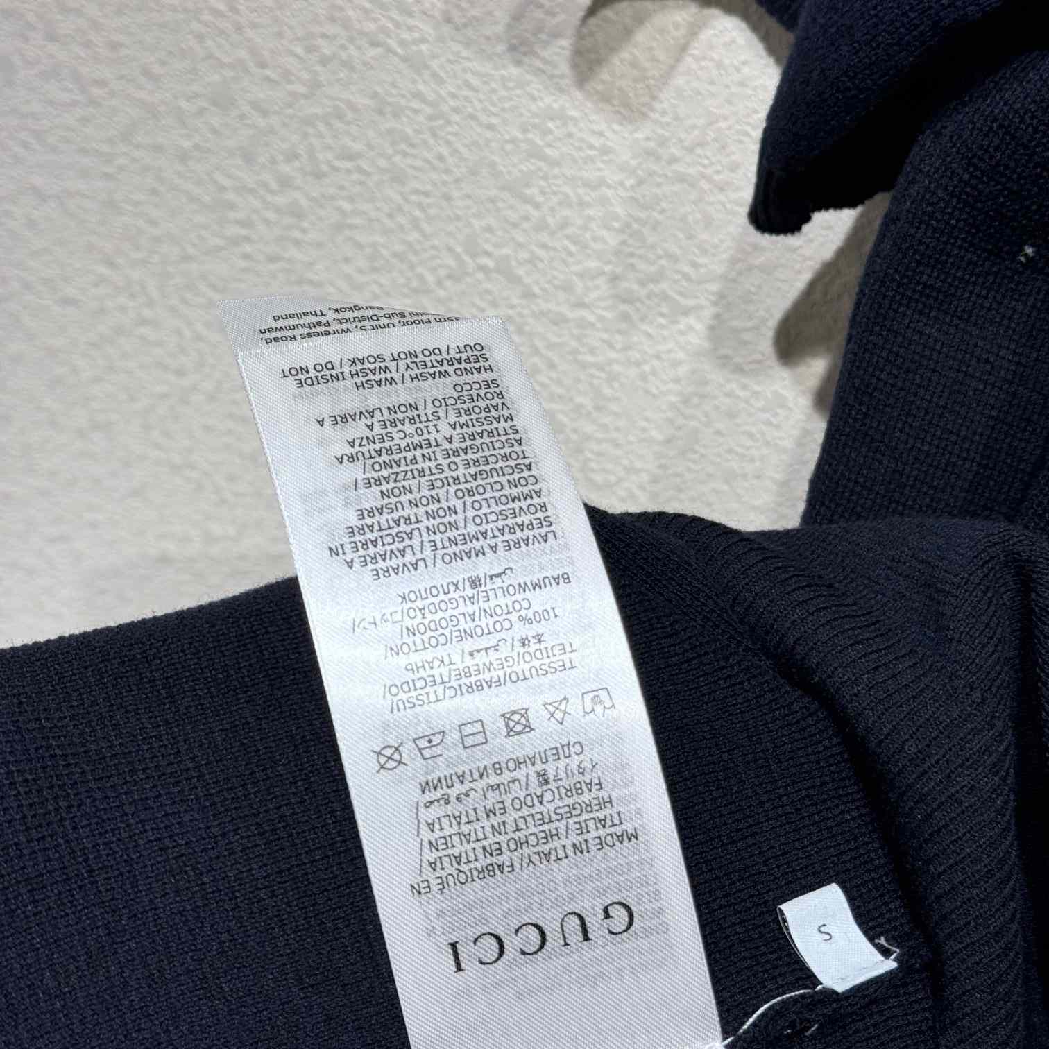 Gucci Silk Cotton T-shirt With Gucci Intarsia - EUR FASHION
