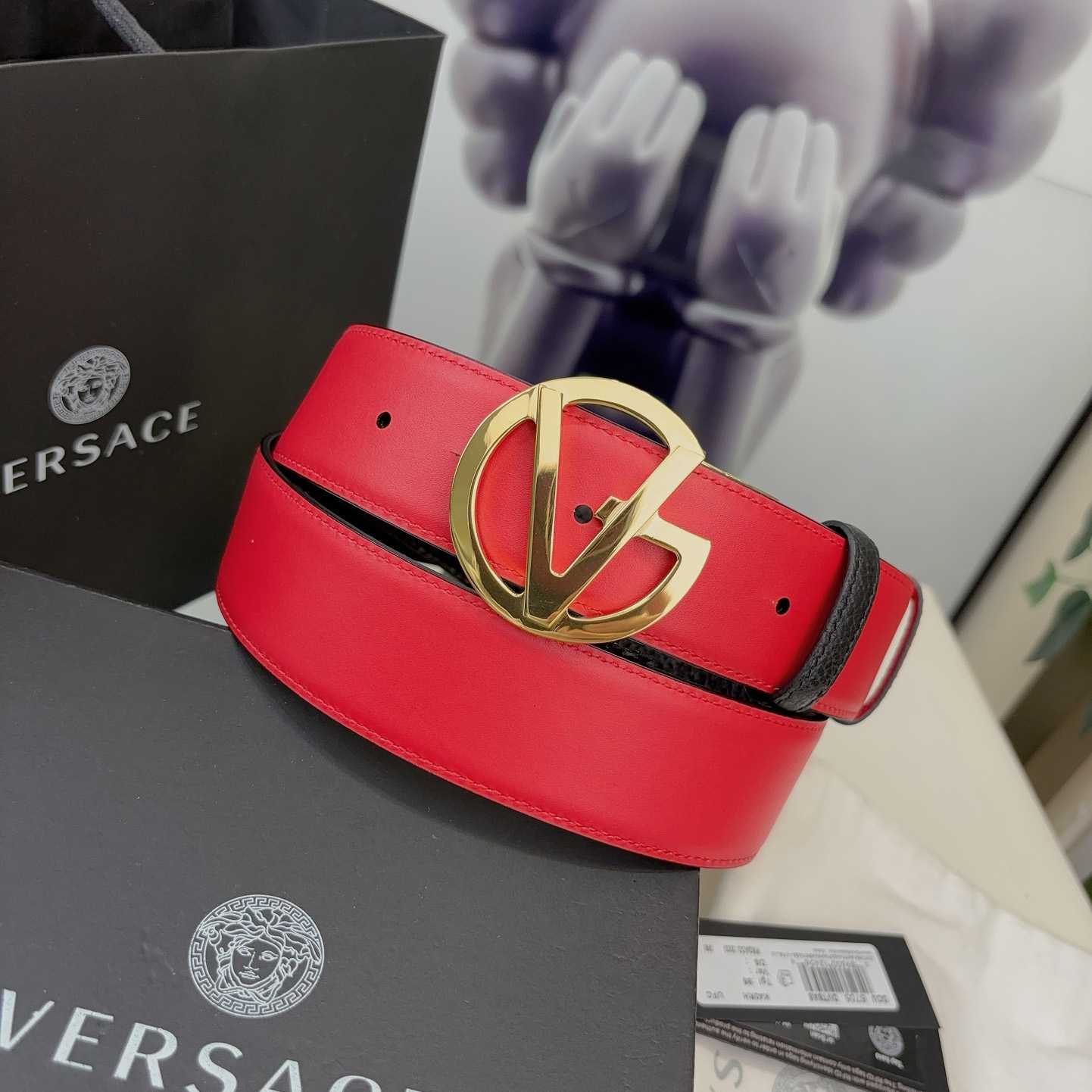 Versace Leather Belt   40mm - EUR FASHION