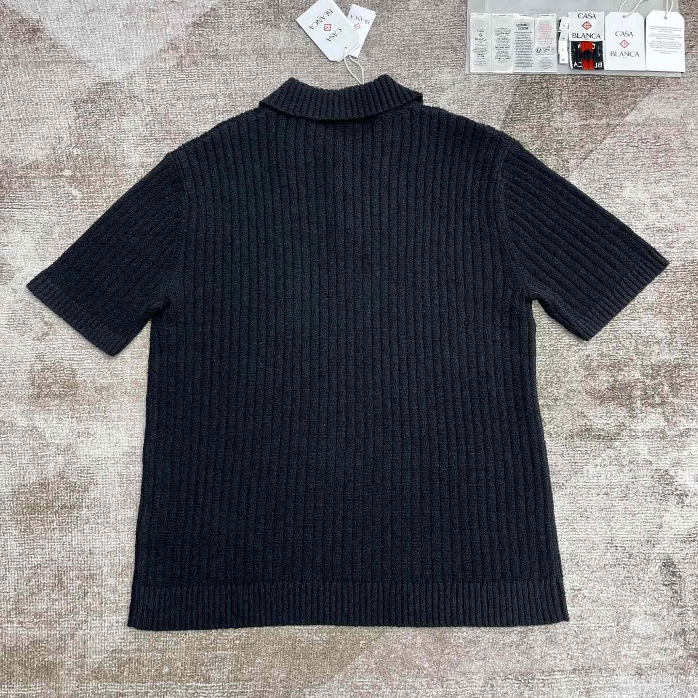Casablanca Boucle Knit Polo Shirt   D0085 - EUR FASHION