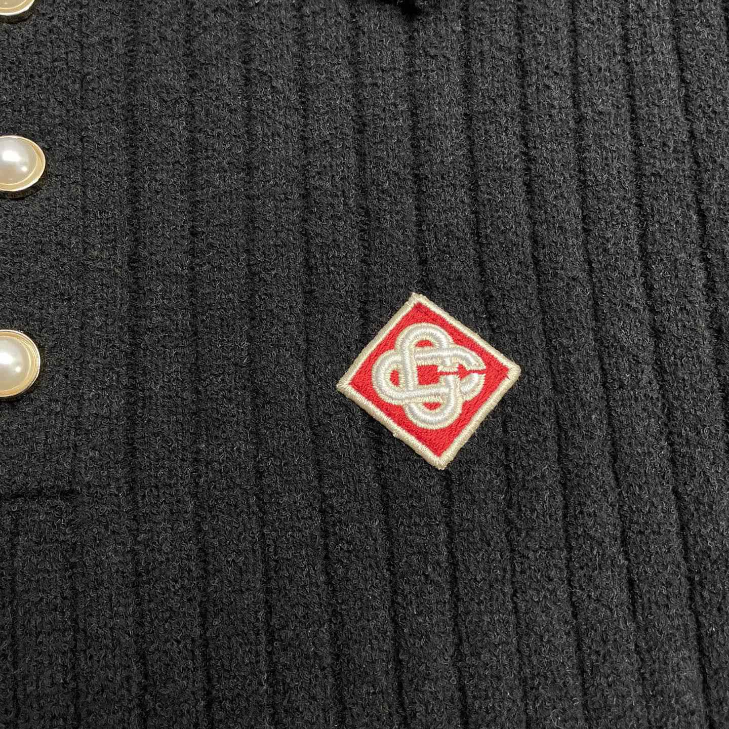Casablanca Boucle Knit Polo Shirt   D0085 - EUR FASHION