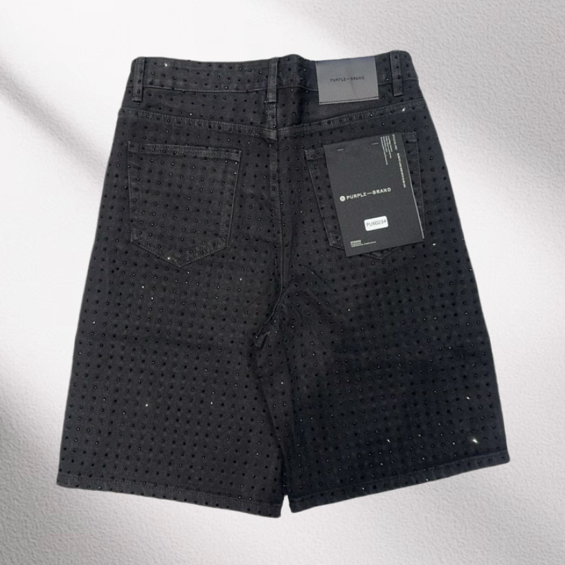 Purple-Brand Denim Shorts    6023 - EUR FASHION