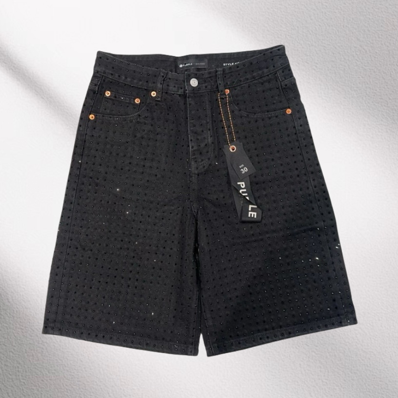 Purple-Brand Denim Shorts    6023 - EUR FASHION