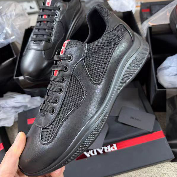 Prada America's Cup Soft Rubber And Bike Fabric Sneakers - EUR FASHION