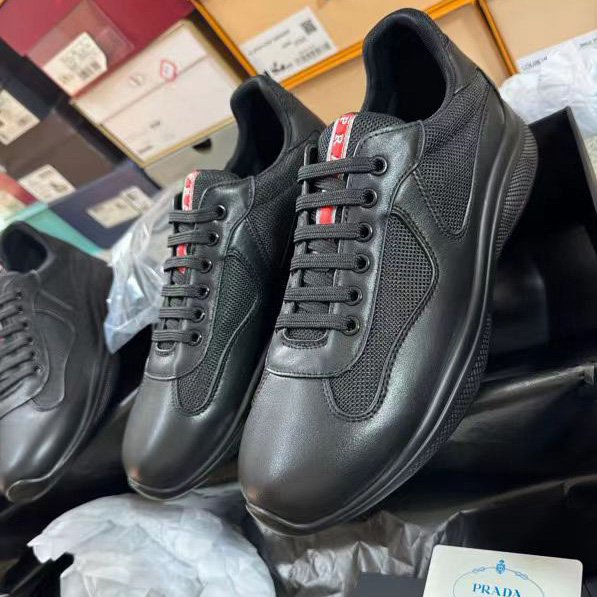 Prada America's Cup Soft Rubber And Bike Fabric Sneakers - EUR FASHION